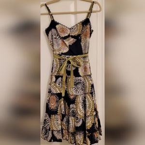 BCBGMaxaAzria Sleeveless Dress with Lace Trim